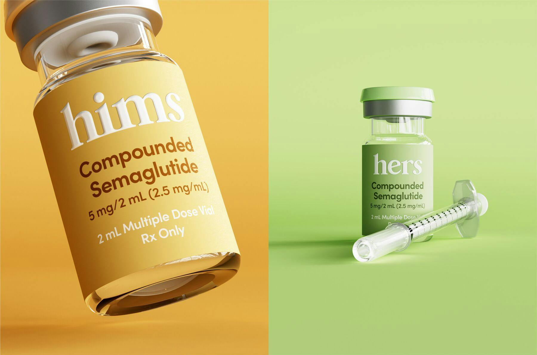 Hims & Hers weight loss drug product shot