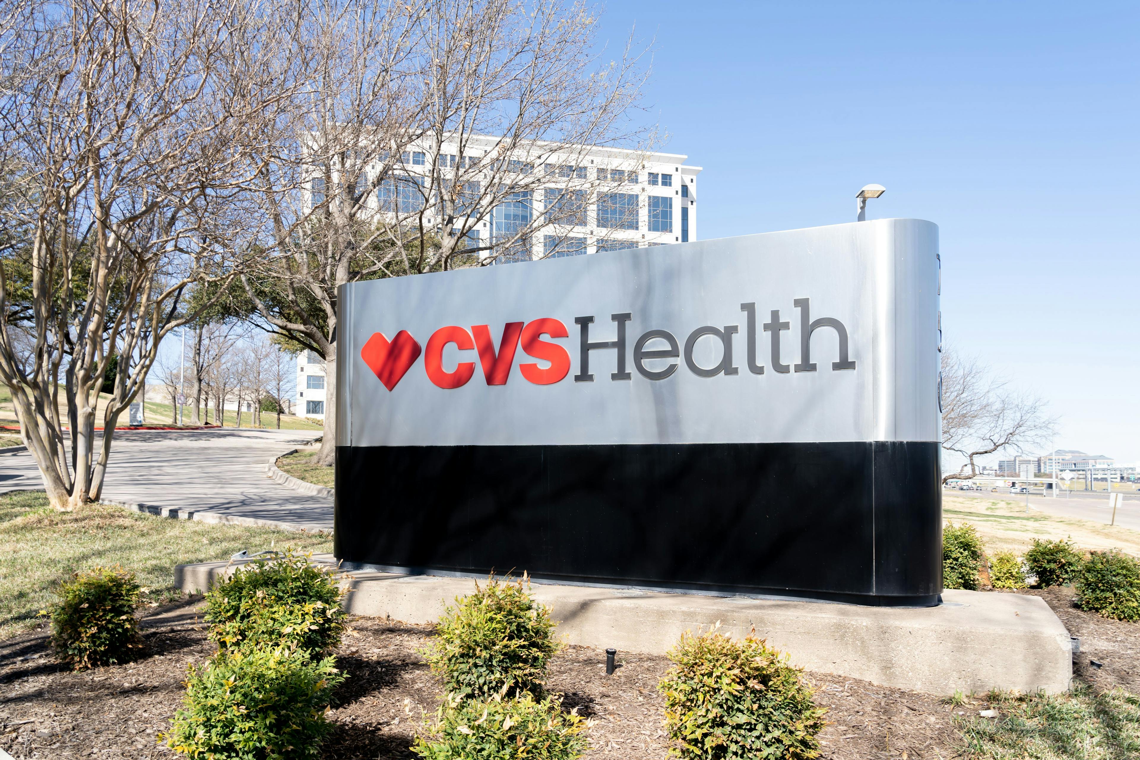 A sign reading CVS Health in Texas