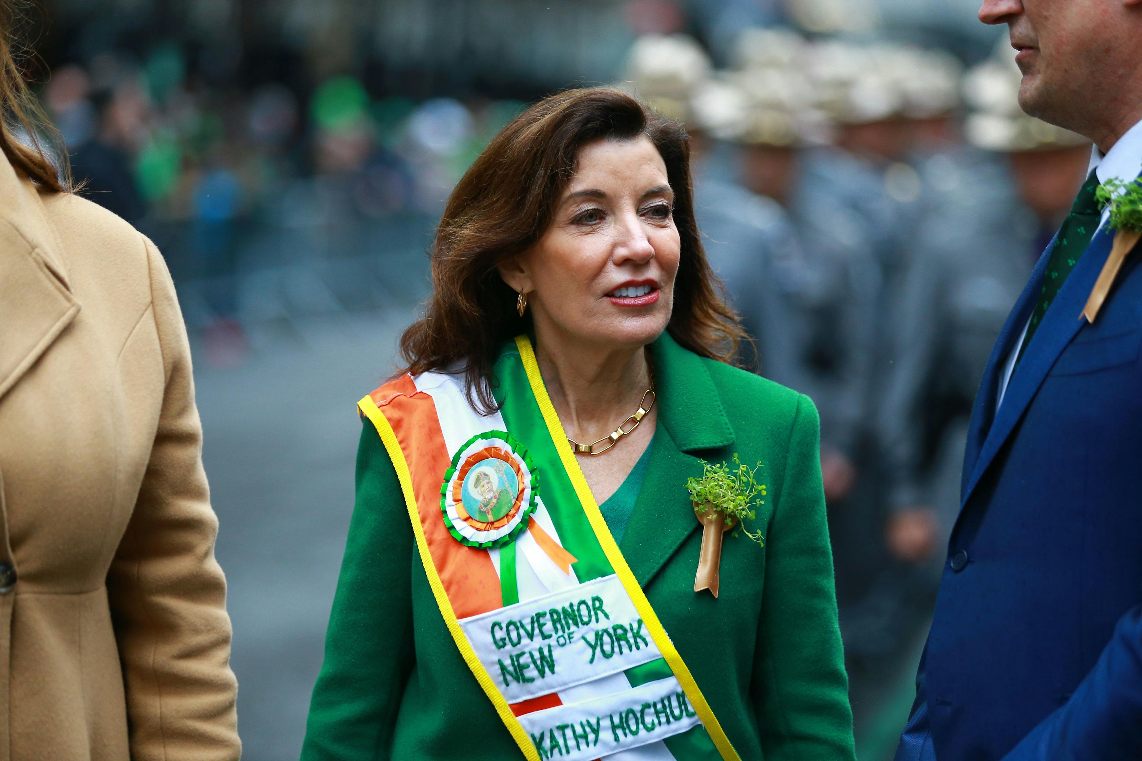 New York Gov. Kathy Hochul at a 2022 parade.